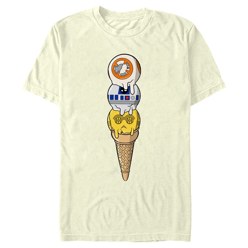 Men's Star Wars Droid Ice Cream T-Shirt, 1 of 5