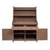 65" Outdoor Potting Bench Table, Wooden Patio Workstation with Storage Shelf, Drawer and Cabinet, Garden Potting Bench for Backyard Patio - 2 of 4