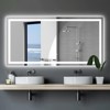LED Bathroom Mirror with Anti-Fog and Touch Sensor Modern Frameless Vanity Mirror - 2 of 4