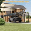 12x24FT Metal Carport Kits with Galvanized Steel Roof, Heavy Duty Metal Roof Carport with Enhanced Base for Tractors, Pickup, Boat, Car - 3 of 4