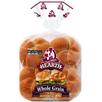 Aunt Millie's Whole Grain Vegan Hamburger Buns - 17oz/8ct