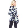 Women's Floral Printed Blanche Tunic Top with Pockets - White Mark - 3 of 3