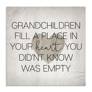 Stupell Industries Heartwarming Grandchildren Phrase, 30" x 30" - 1 of 4