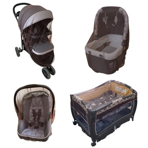 Enovoe Durable Baby Stroller Mosquito Net For Crib Brown Target