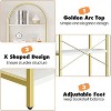 5 Tier Bookshelf, Industrial Gold Bookcase with Metal Frame, Bookcase for Office Organization and Storage, Modern Storage Rack Shelf for Office,home - 3 of 4