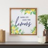 Northlight 16" Wooden Framed "When Life Gives you Lemons" Metal Sign Spring Wall Decor - image 2 of 4