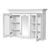 Chery Life 40" in Medicine Cabinet with Mirror, Bathroom Storage Cabinet with Mirror Door and Shelves, Wall Mounted Bathroom Cabinet with Glass Doors - 4 of 4