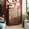 11-Drawer Tall Fabric Dresser Storage Tower with Steel Frame and Wood Top, Chest of Drawers Organizer Unit for Bedroom, Closet, Hallway - 2 of 4