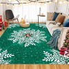 Fulvari Christmas Snowflake Area Rug,Rug Washable Non Slip for Entryway,Mats for Front Door,Bedroom Living Room Laundry Room Indoor - 2 of 4