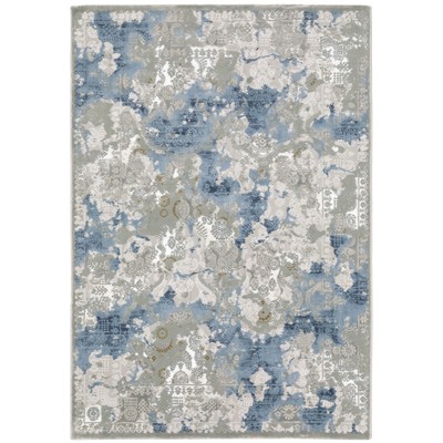 Oriental Weavers Easton 3313Q Grey/ Blue Indoor Area Rug - 5'3" x 7'6"