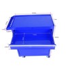 Syemin Tool Boxes and Totes, Portable with Lockable Wheels and  Drawers, Rolling Containers for Metal Tool of Cart Spaces, Blue, 20.4"*11"*24.8" - 4 of 4