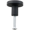 attop 4Pcs 1.26¡°x0.78¡± Matte Black Solid Brass Cabinet Knobs Home Decoration Round Kitchen Knobs Dresser Drawer Knob Handles - 4 of 4