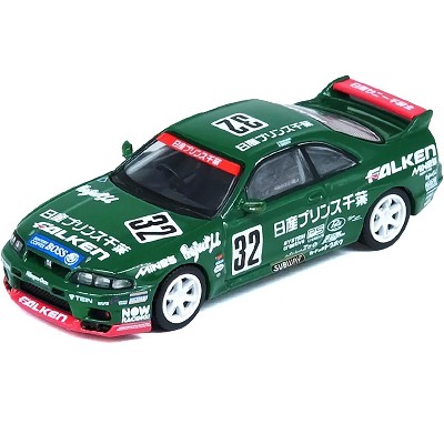 Nissan Skyline GT-R (R33) RHD #32 "Prince Chiba Falken" N1 Super Endurance Series 1/64 Diecast Model Car by Inno Models