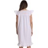 Dreamcrest Cap Sleeve Woven Nightgown with Floral Embroidery - Cute PJ Sleepwear - 3 of 3