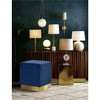 Meridian Furniture,Jax Velvet Ottoman/Stool - 2 of 4