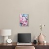 Art Remedy Pink Flowers with Gold Leaves Beach Life Inspired Wall Art Framed - 2 of 4