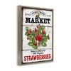 Stupell Industries Farm Fresh Strawberries Black Framed Floater Canvas Wall Art - 3 of 4