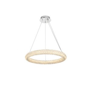 Elegant Lighting Bowen 1 - Light Chandelier in  Chrome - 1 of 4