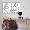 Stupell Industries Minimalist Female Figure 2pc Framed Giclee Art Set - 3 of 4