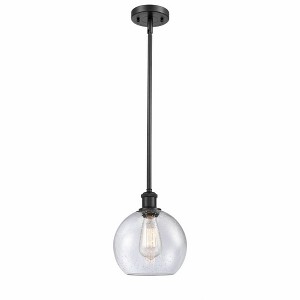Athens - 1 Light Stem Hung Mini Pendant In Industrial Style-10 Inches Tall and 8 Inches Wide - 1 of 1