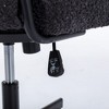Dsvimoy Task and Office Chair Modern Armless Desk Chair with Wide Seat for Work and Meditation, Black, 26.8"*21.2"*10.8" - 4 of 4