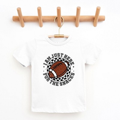 The Juniper Shop I Am Just Here For The Snacks Toddler Short Sleeve Tee