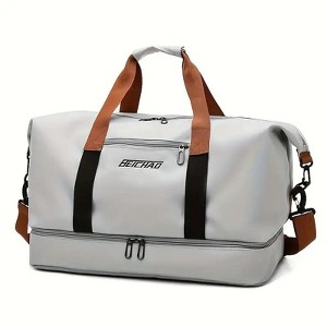 Luupatchy Large Capacity Travel Bag, Dry Wet Separation , For Travel, Fitness Yoga, Weekend Tote Overnight Bag - 1 of 2
