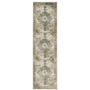 Oriental Weavers Venice 1104W Grey/ Blue Indoor Area Rug - 2'3" x 7'6" - 1 of 4