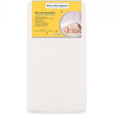 Nature Bee Organic's Mini Ultra Breathable 2-Stage Crib Mattress