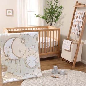 The Peanutshell Crib Bedding Set for Baby Girls -Starry Skies, 5 Pieces - 1 of 4