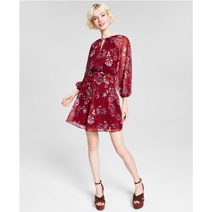 Vince Camuto Womens Printed Floral Midi Dress - 1 of 1