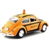1966 Volkswagen Beetle "Follow Me" Airport Safety Vehicle Yellow with Black Stripes 1/24 Diecast Model Car by Motormax - 3 of 3