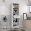 NicBex 55.7 Inch Tall Bathroom Storage Cabinet,Slim Storage Cabinet with Open Shelves and 1 Drawer - 2 of 3