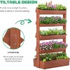 DoCred Vertical Wooden Raised Garden Bed – 4-Tier & 5-Tier Freestanding Planter Stand for Indoor & Outdoor Flowers, Herbs, and Vegetables - 4 of 4
