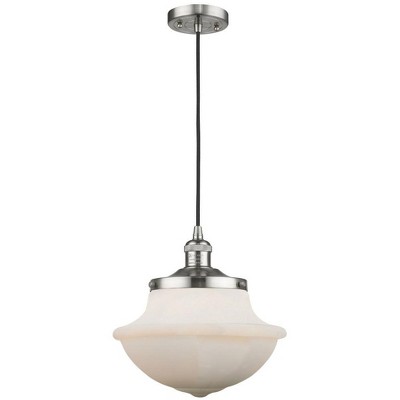 Oxford - 1 Light Cord Hung Mini Pendant In Traditional Style-11.5 Inches Tall and 11.75 Inches Wide