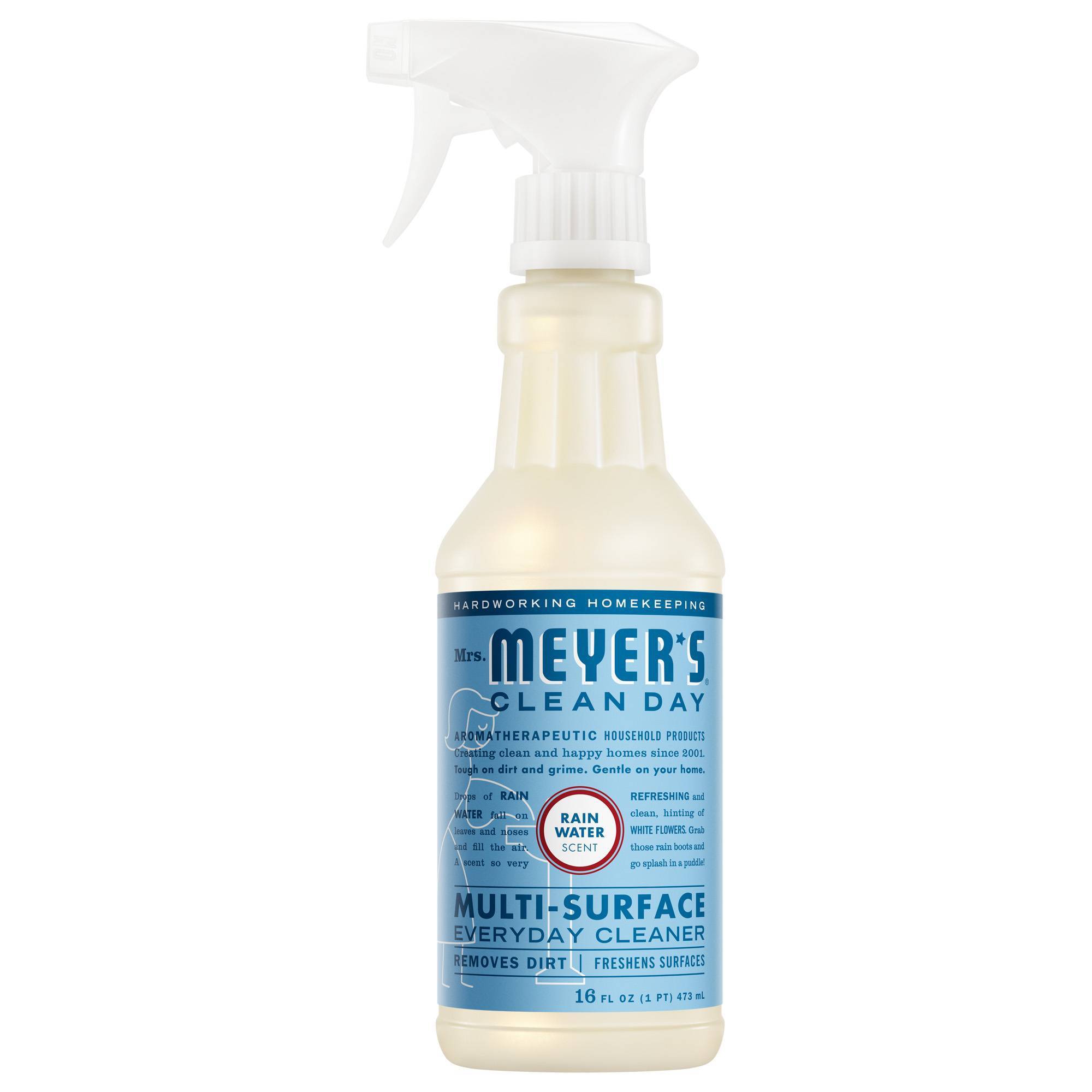 Mrs. Meyer's Clean Day Rainwater All Purpose Cleaner - 16 fl oz: Paraben-Free, Formaldehyde-Free, Spray Bottle, Multipurpose Use