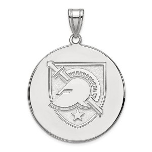 Black Bow Jewelry Sterling Silver U.S. Military Academy Black Knights NCAA Extra Large Pendant - 1 of 3