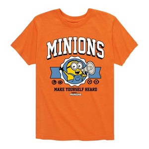 Boys' - Despicable Me Minions - Make Yourself Heard Short Sleeve Graphic T-Shirt - 1 of 4