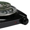 Brentwood 1,200 Watt Single Electric Burner in Black - image 3 of 4