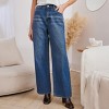 Women's Vintage-Inspired Wide-Leg Denim Jeans - Cupshe - 3 of 4