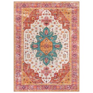 Lahome Ultra-Thin Washable Area Rug– Non-Slip Carpet for Girls Bedroom, Living Room,Office,Entryway,or Kitchen - 1 of 4