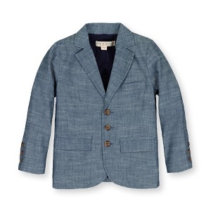 Hope & Henry Boys' Chambray Suit Jacket, Toddler - 1 of 4