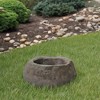 Faux Rock Fiberglass Garden Decorative Water Pond, Sandstone Outdoor Patio Waterfall Pond - 2 of 4