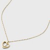 14K Gold Dipped Butterfly Heart Necklace - Gold - 4 of 4