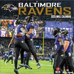 NFL Baltimore Ravens 2025 12"x12" Team Wall Calendar - 1 of 4