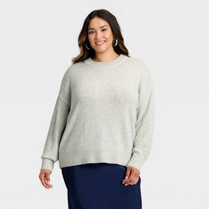Women's Woolen Crew Pullover Sweater - A New Day™ - 1 of 3