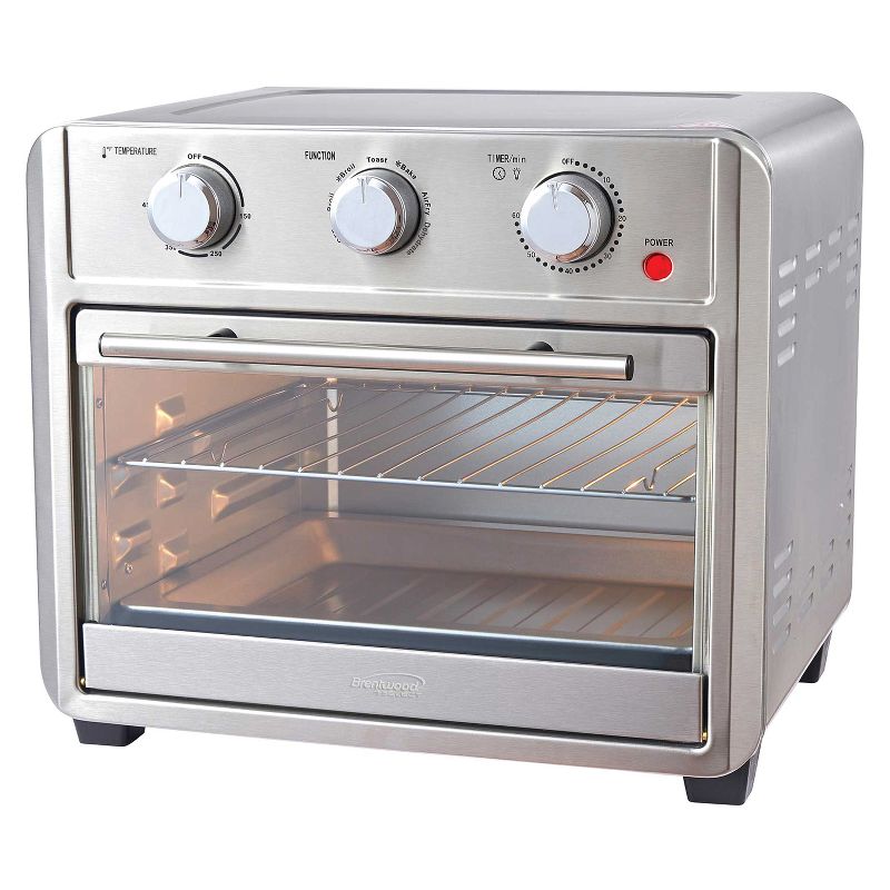 Brentwood 24-Qt. 1,700-Watt Stainless Steel Convection Air Fryer Toaster Oven, 1 of 11