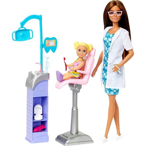 Barbie Careers Dentist Doll With Brown Hair Playset : Target