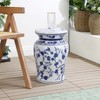 Cherry Blossom 17.75" Ceramic Garden Stool - JONATHAN Y - 2 of 4