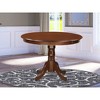 East West Furniture, Hartland  Table  42"  diameter  Round    Table  -Mahogany  Finish - 2 of 3
